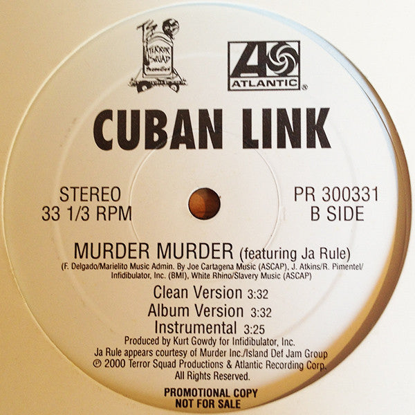 Cuban Link : Still Telling Lies (12", Promo)