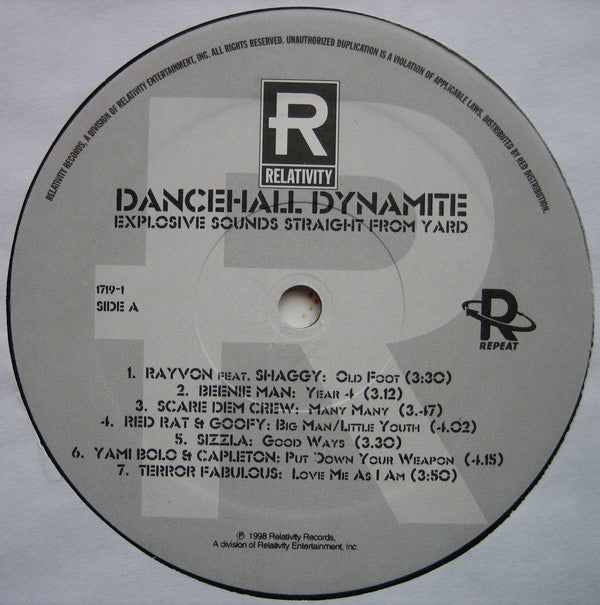 Various : Dancehall Dynamite (Explosive Sounds Straight From Yard) (LP, Comp)