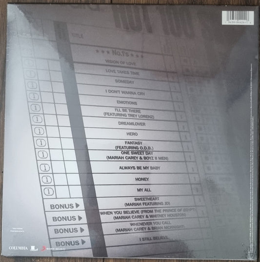 Mariah Carey - #1's vinyl record, 2xLP (Mint (M)) | Lulo Records