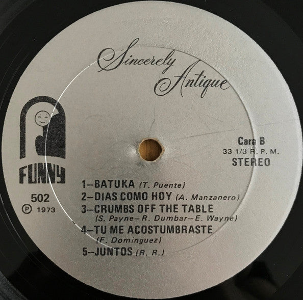 Los Antiques : Sincerely Antique (LP, Album)