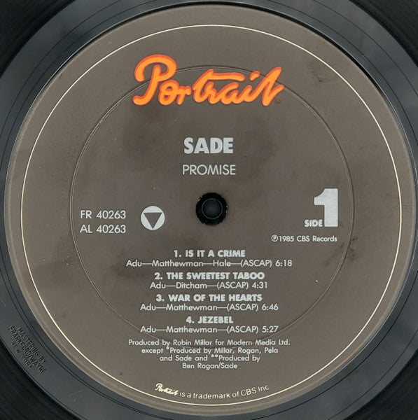 Sade : Promise (LP, Album, Pit)