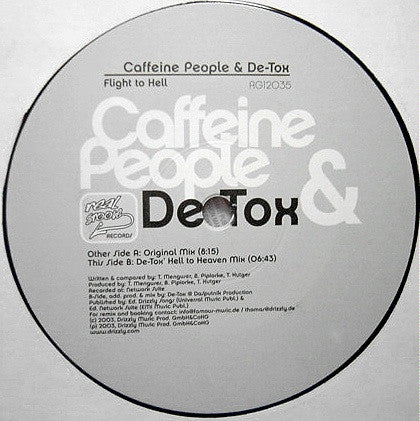 Caffeine People & De-Tox : Flight To Hell (12")