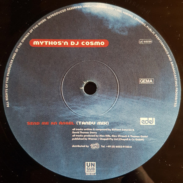 Mythos 'N DJ Cosmo : Send Me An Angel (12")