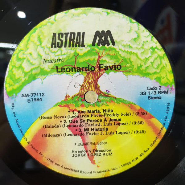 Leonardo Favio : Nuestro Leonardo Favio (LP, Album, RE)