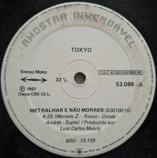Tokyo - Metralhar E Não Morrer vinyl record, 12" (Near Mint (NM or M-)) | Lulo Records