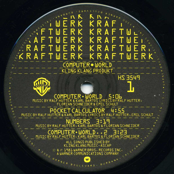 Kraftwerk : Computer World (LP, Album, Win)
