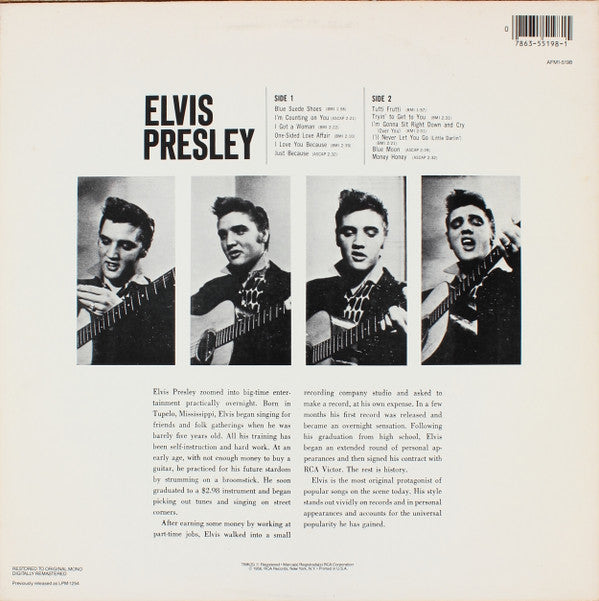 Elvis Presley : Elvis Presley (LP, Album, Mono, RE, RM, Ind)