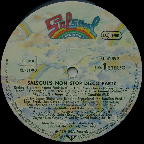 Various : Salsoul's Non Stop Disco Party (LP, Comp, Mixed)