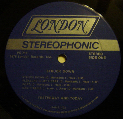 Y & T : Struck Down (LP, Album)