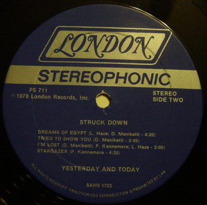 Y & T : Struck Down (LP, Album)