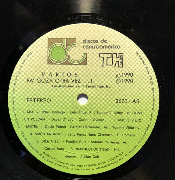 Various : Pa’ Goza Otra Vez (LP, Comp)