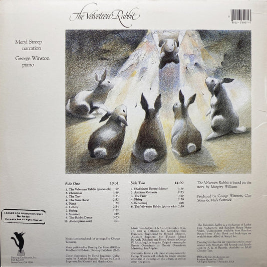 Meryl Streep & George Winston : The Velveteen Rabbit (LP, Album)