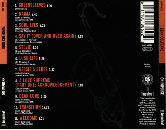 John Coltrane - On Impulse vinyl record, CD (Near Mint (NM or M-)) | Lulo Records