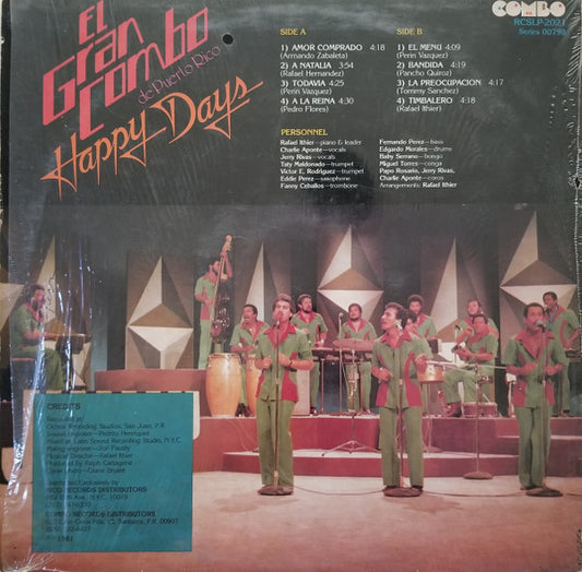 El Gran Combo : Happy Days (LP, Album)