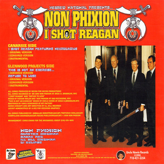 Non Phixion - I Shot Reagan vinyl record, 12" (Very Good Plus (VG+)) | Lulo Records