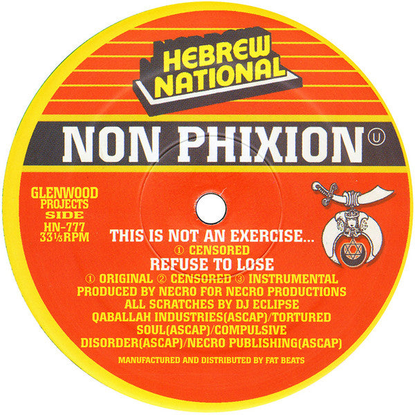 Non Phixion : I Shot Reagan (12")
