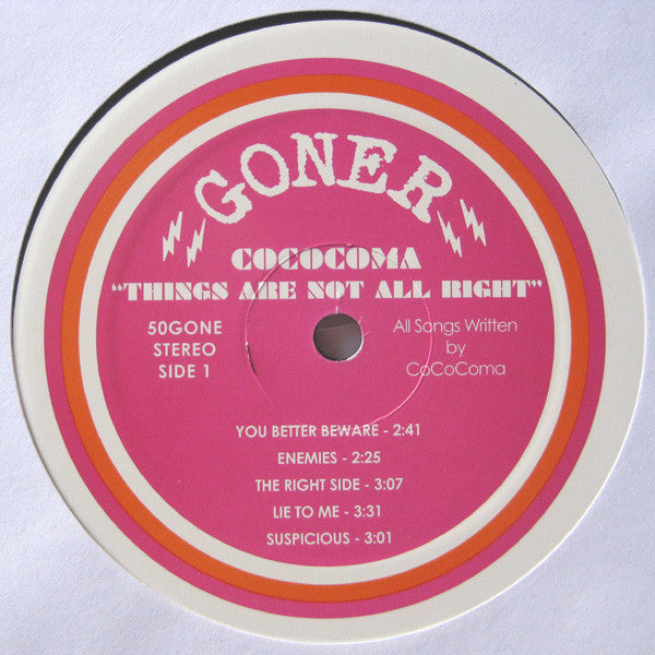CoCoComa : Things Are Not All Right (LP, Album)