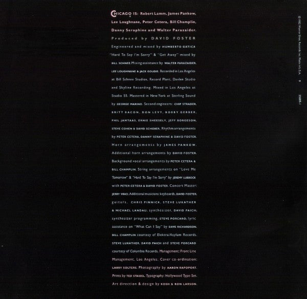 Chicago (2) : Chicago 16 (LP, Album, Club, RCA)