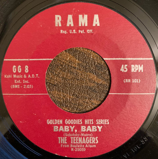 The Crows / The Teenagers : Gee / Baby, Baby (7", Single)