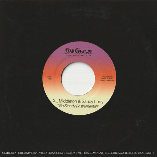 XL Middleton & Saucy Lady : Go Steady (7", Ltd)