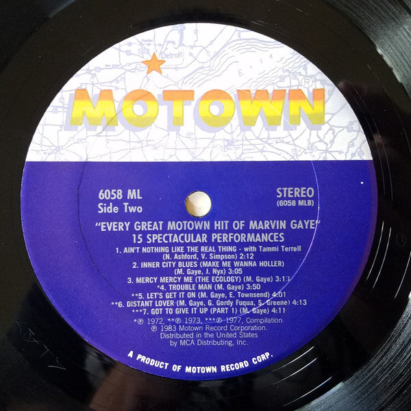Marvin Gaye : Every Great Motown Hit Of Marvin Gaye (LP, Comp, Club, CRC)