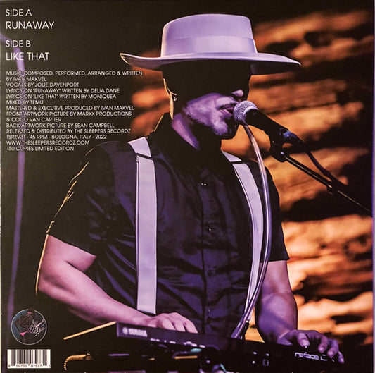 Ivan Makvel, Jolie Davenport : Runaway / Like That (7", Ltd, Whi)