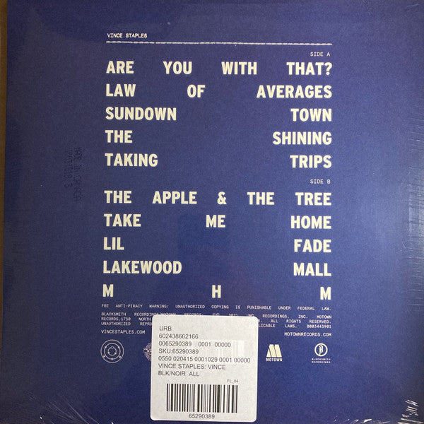 Vince Staples : Vince Staples (LP, Album, Ltd, Alt)