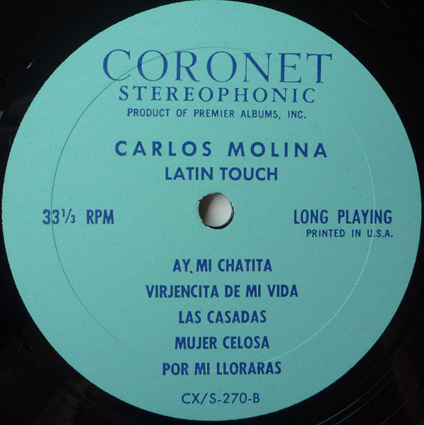 Carlos Molina And His Orchestra : Latin Touch (LP, Album)