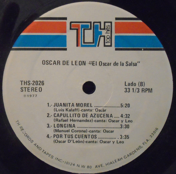 Oscar D'Leon Y Su Salsa Mayor : El Oscar De La Salsa (LP, Album)
