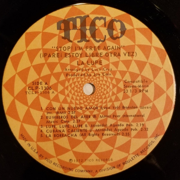 La Lupe : Stop! I'm Free Again (LP, Album, Mono)