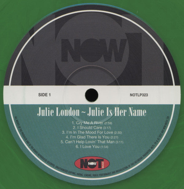 Julie London : Julie Is Her Name (LP, Album, RE, 180)