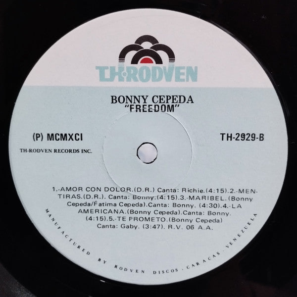 Bonny Cepeda : "Freedom" (LP, Album)