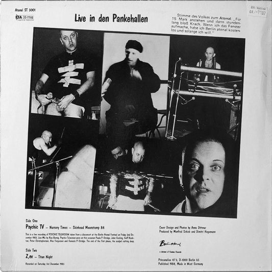 Psychic TV / Z'EV - Berlin Atonal Vol. 1 vinyl record, LP (Very Good Plus (VG+)) | Lulo Records