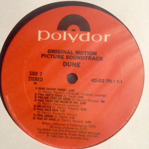 Various : Dune (Original Soundtrack Recording) (LP, Album, Pit)