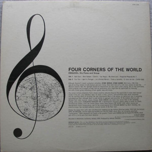 Esquivel, His Piano And Group* : Four Corners Of The World (LP, Album, Mono)