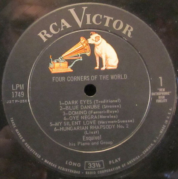 Esquivel, His Piano And Group* : Four Corners Of The World (LP, Album, Mono)