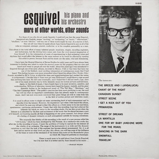 Esquivel His Piano And His Orchestra* : More Of Other Worlds, Other Sounds (LP, Album, Mono)