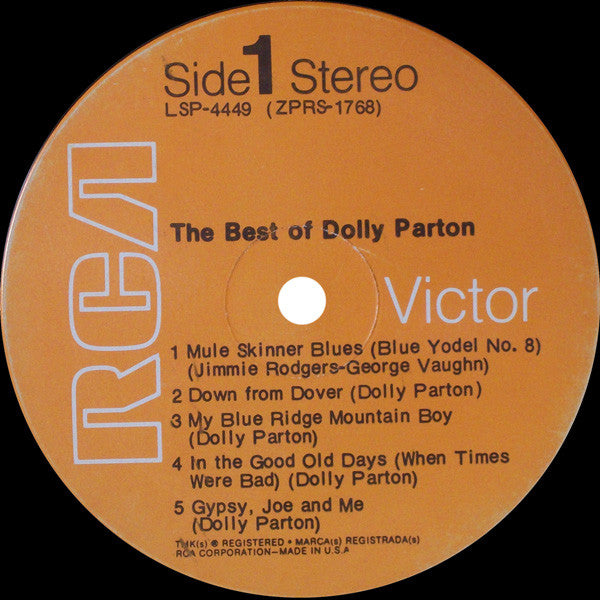 Dolly Parton : The Best Of Dolly Parton (LP, Comp, RCA)