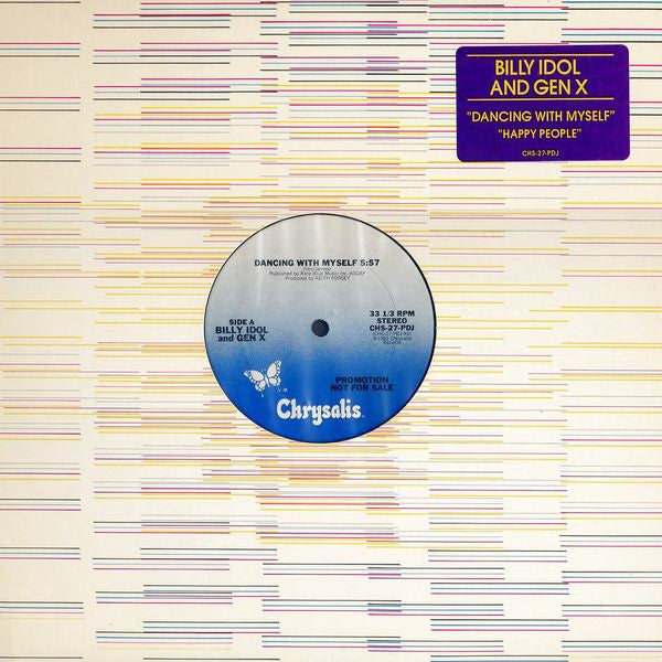 Billy Idol and Generation X (4) : Dancing With Myself (12", Single, Promo)
