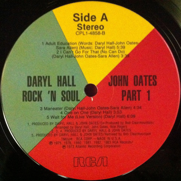 Daryl Hall & John Oates : Rock 'N Soul Part 1 (LP, Comp, Ind)