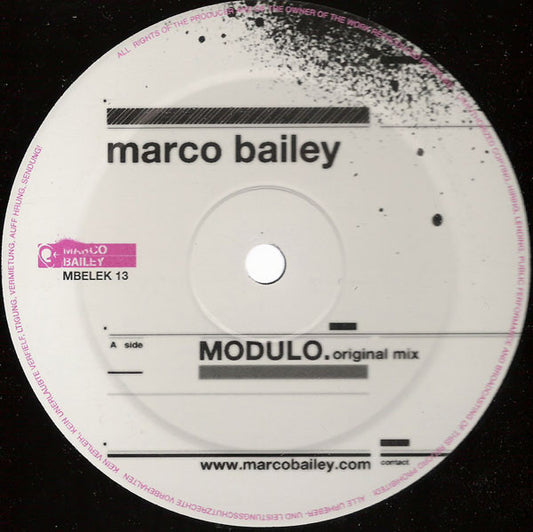 Marco Bailey - Outbreak E.P. vinyl record, 2x12" (Very Good Plus (VG+)) | Lulo Records