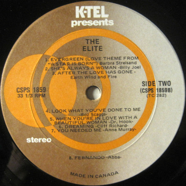 Various : The Elite (LP, Comp)