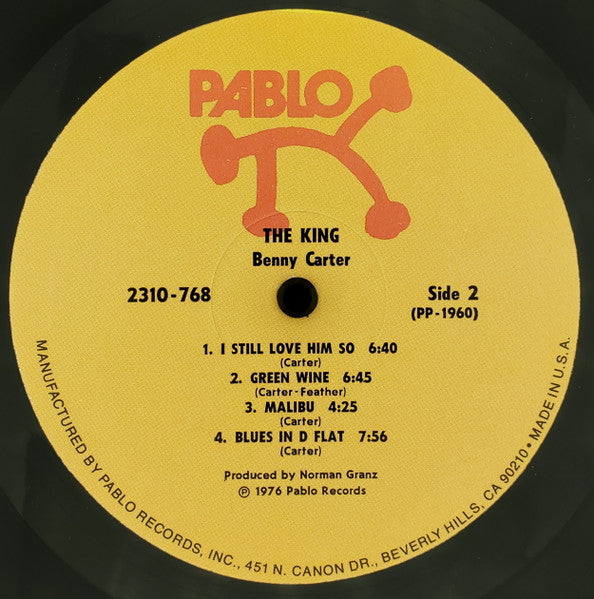 Benny Carter : The King (LP, Album)