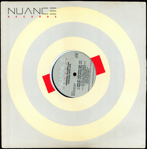 Vanessa Holmes And Chicago Nite Life : Take My Love (12")