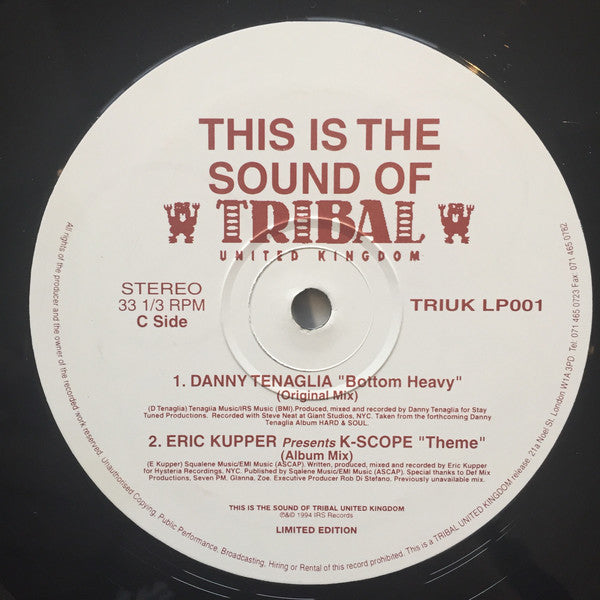 Various : This Is The Sound Of Tribal United Kingdom (2xLP, Ltd)