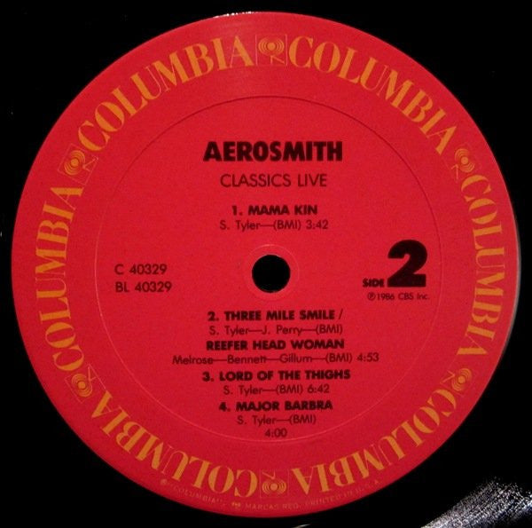 Aerosmith : Classics Live (LP, Album)