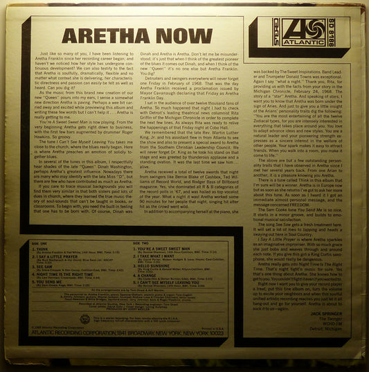 Aretha Franklin : Aretha Now (LP, Album)