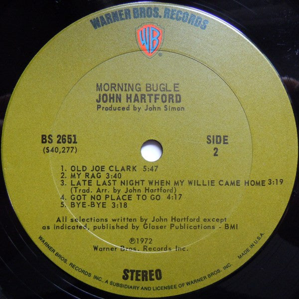 John Hartford : Morning Bugle (LP, Album)