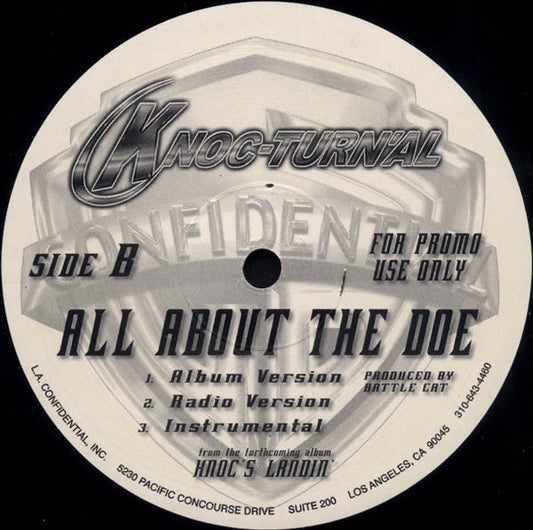 L.A. Confidential Crew / Knoc-Turn'al - Let's All Roll / All About The Doe vinyl record, 12" (Mint (M)) | Lulo Records