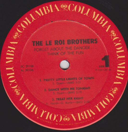 Leroi Brothers - Forget About The Danger Think Of The Fun vinyl record, 12" (Mint (M)) | Lulo Records